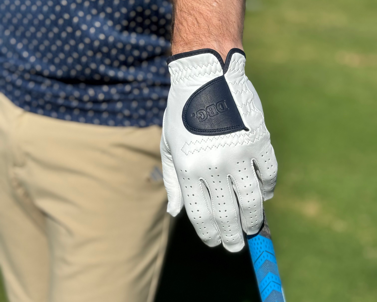 Limited Edition 3 pack of Coloured Tab Premium Cabretta Leather Tour Golf Gloves